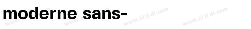 moderne sans字体转换